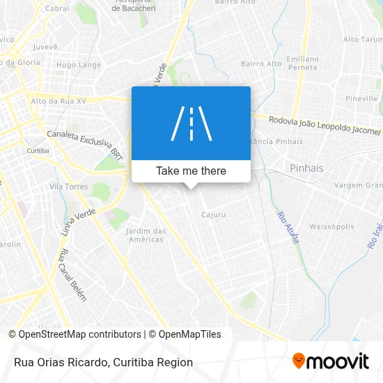 Rua Orias Ricardo map