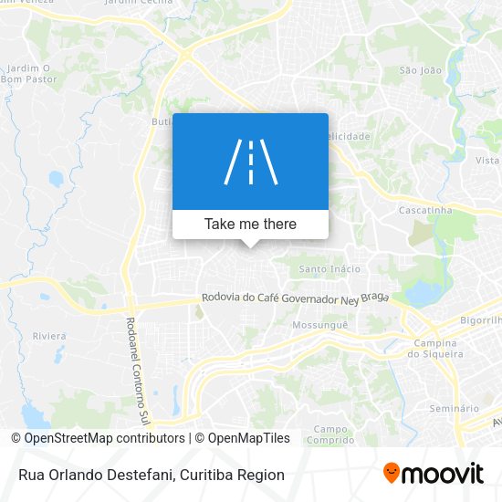 Rua Orlando Destefani map