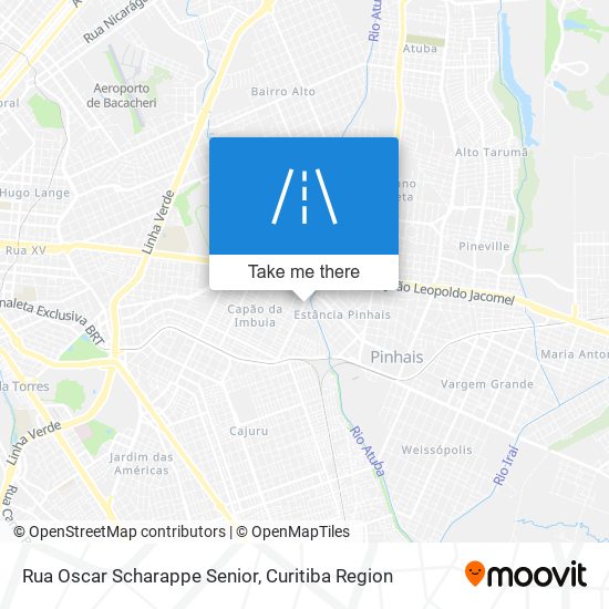 Mapa Rua Oscar Scharappe Senior