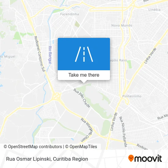 Rua Osmar Lipinski map