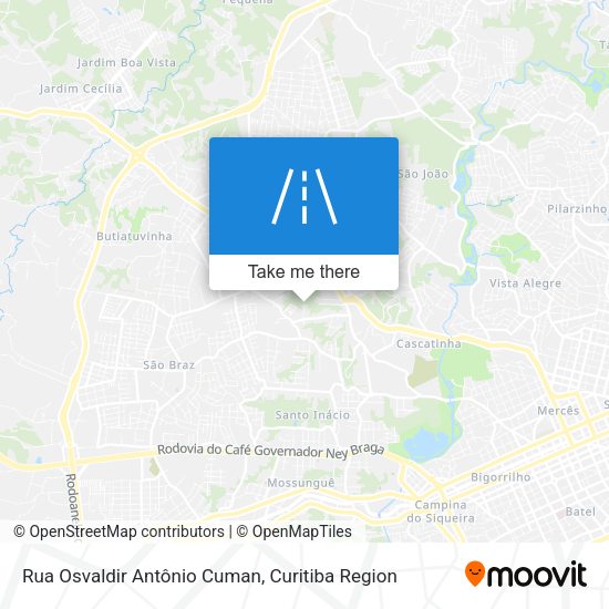 Rua Osvaldir Antônio Cuman map