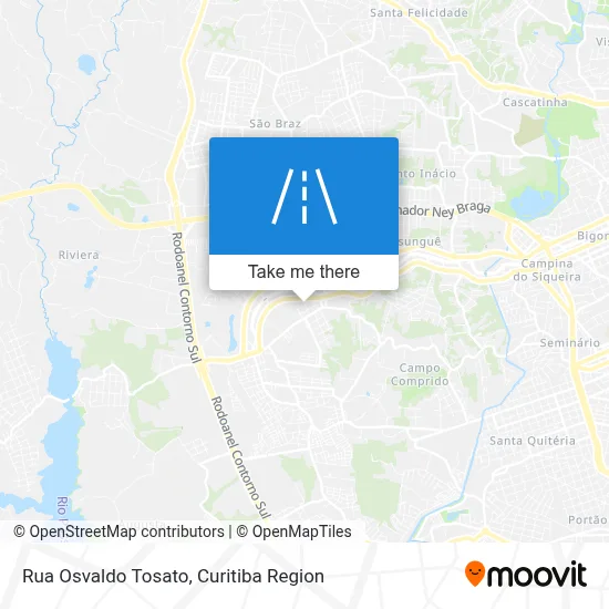 Rua Osvaldo Tosato map