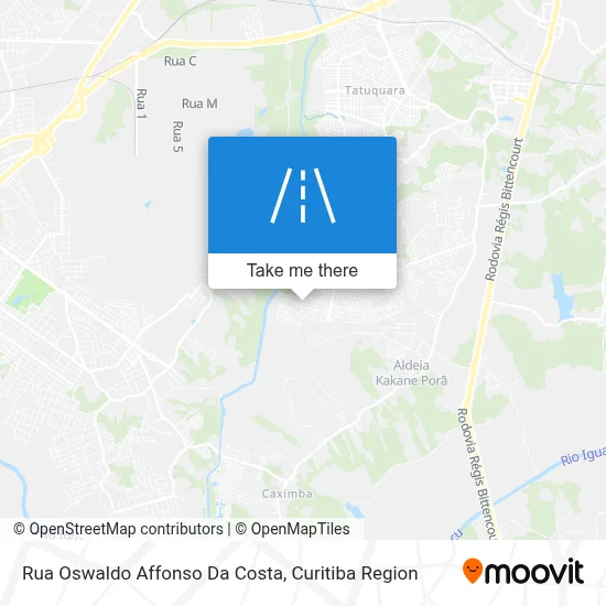 Rua Oswaldo Affonso Da Costa map