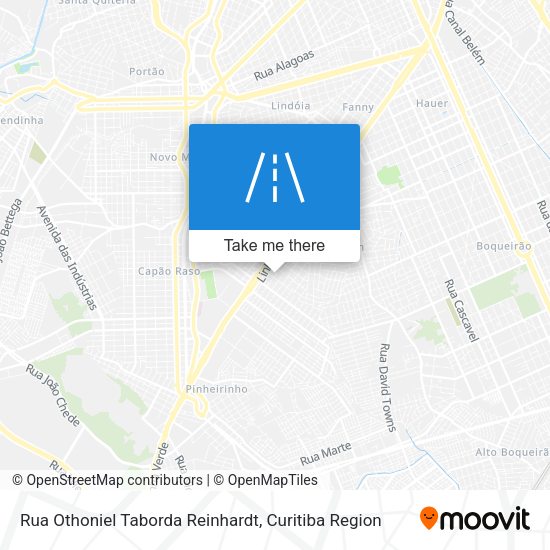 Rua Othoniel Taborda Reinhardt map