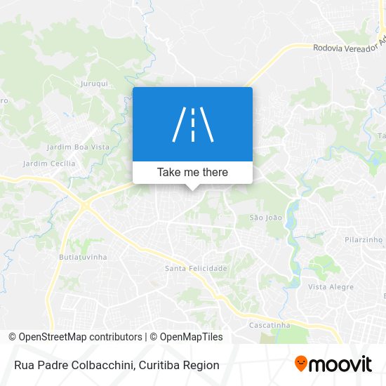 Mapa Rua Padre Colbacchini