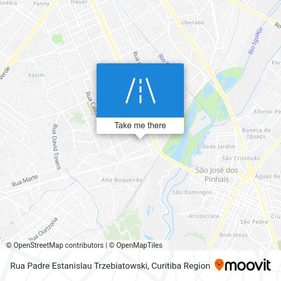 Rua Padre Estanislau Trzebiatowski map
