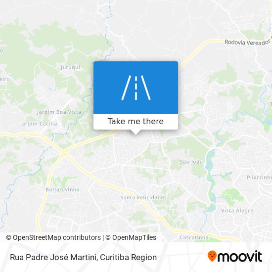 Mapa Rua Padre José Martini