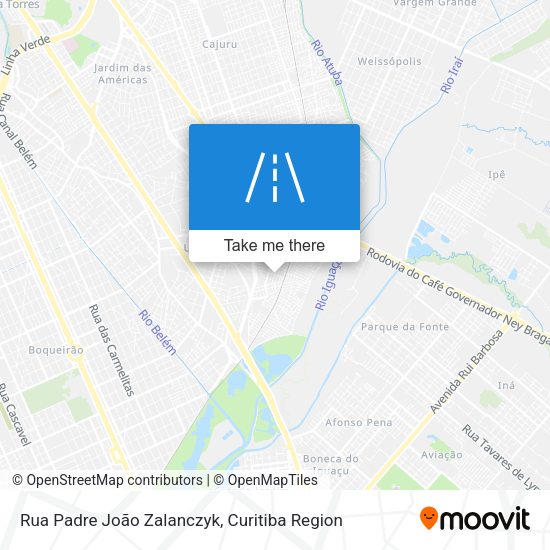 Rua Padre João Zalanczyk map