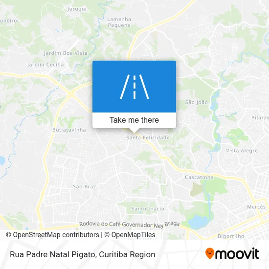 Rua Padre Natal Pigato map