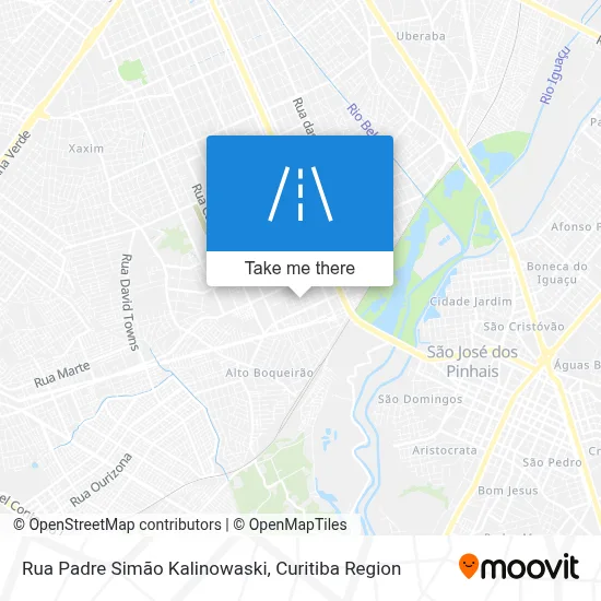 Rua Padre Simão Kalinowaski map