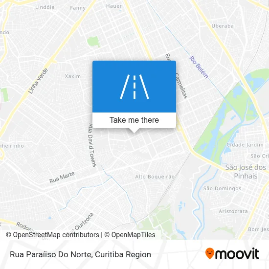 Rua Paraíiso Do Norte map