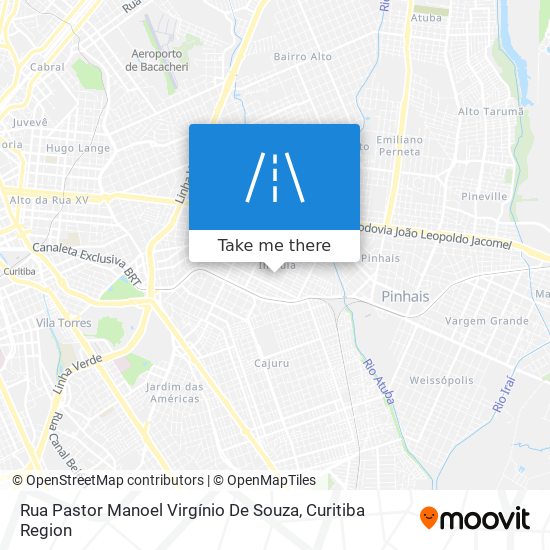 Rua Pastor Manoel Virgínio De Souza map