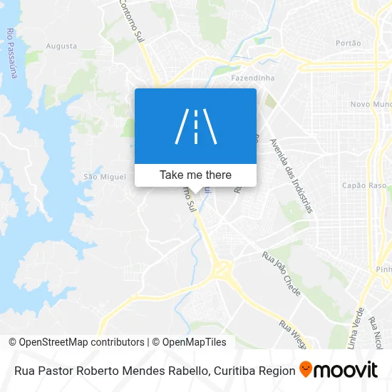 Rua Pastor Roberto Mendes Rabello map