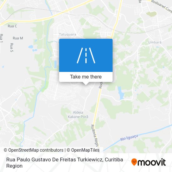Rua Paulo Gustavo De Freitas Turkiewicz map