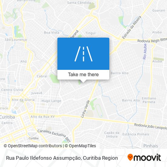 Mapa Rua Paulo Ildefonso Assumpção