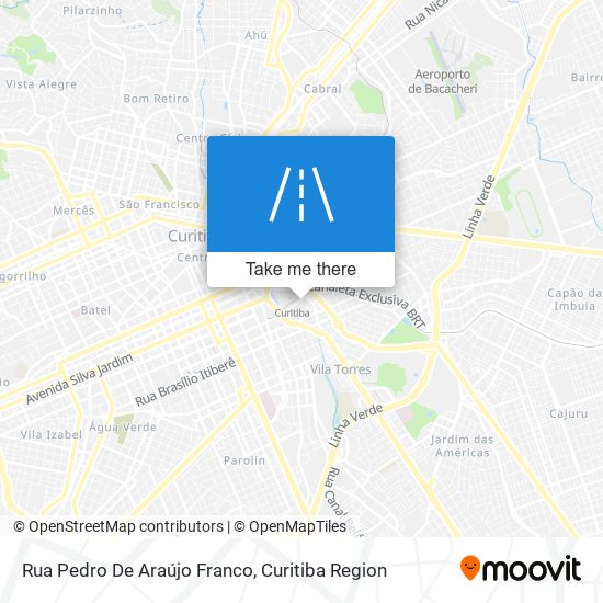 Mapa Rua Pedro De Araújo Franco