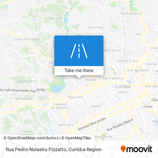 Rua Pedro Nolasko Pizzatto map