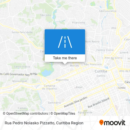 Rua Pedro Nolasko Pizzatto map