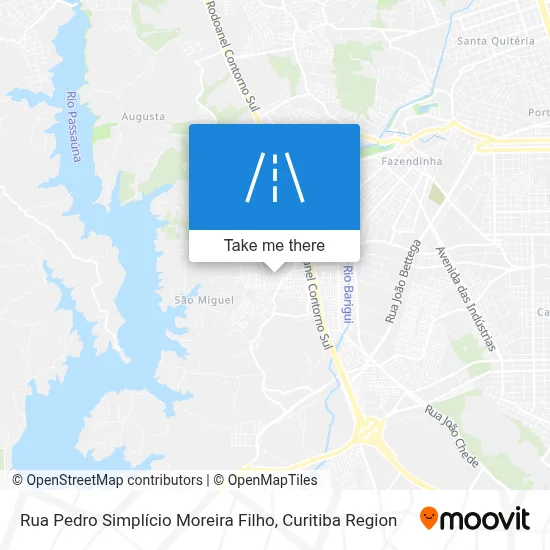 Rua Pedro Simplício Moreira Filho map
