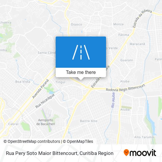 Mapa Rua Pery Soto Maior Bittencourt