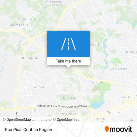 Rua Pisa map