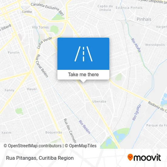 Rua Pitangas map