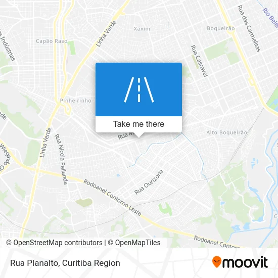 Rua Planalto map