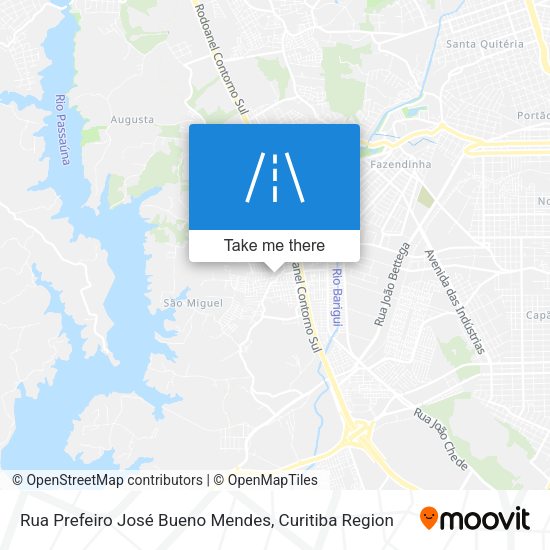 Rua Prefeiro José Bueno Mendes map