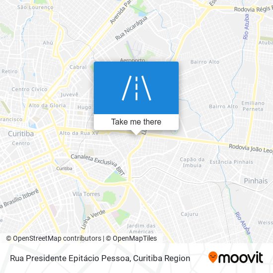 Mapa Rua Presidente Epitácio Pessoa