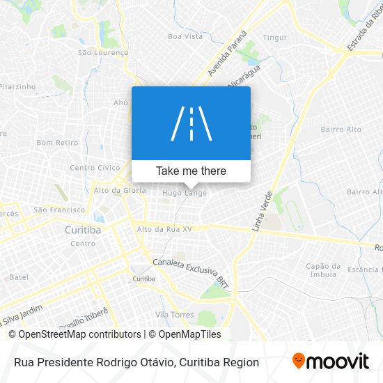 Rua Presidente Rodrigo Otávio map