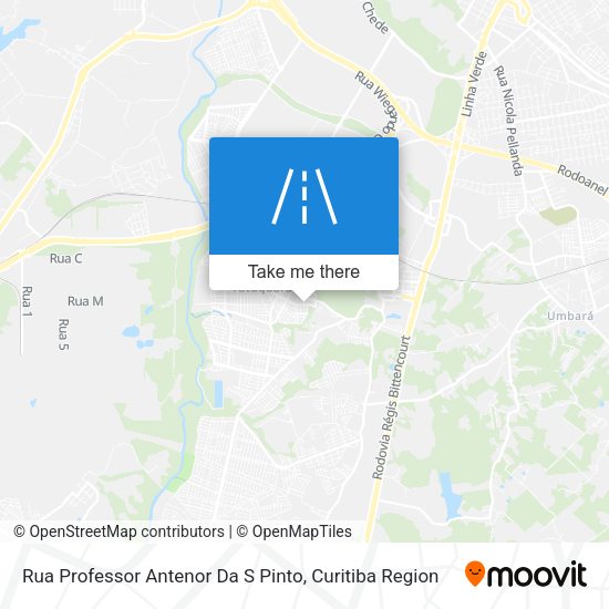 Rua Professor Antenor Da S Pinto map
