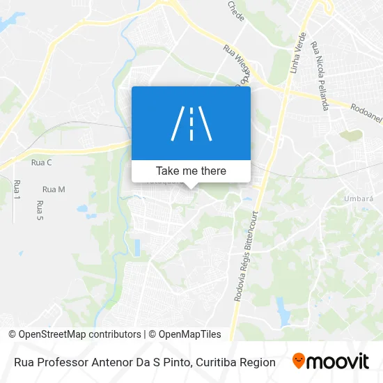 Rua Professor Antenor Da S Pinto map