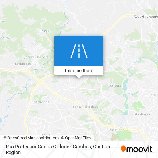 Mapa Rua Professor Carlos Ordonez Gambus