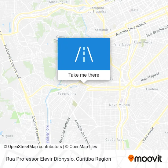 Rua Professor Elevir Dionysio map