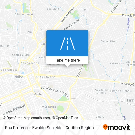 Rua Professor Ewaldo Schiebler map
