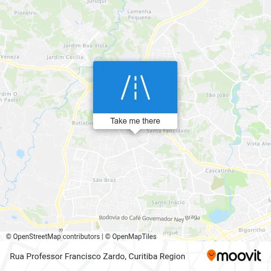 Rua Professor Francisco Zardo map