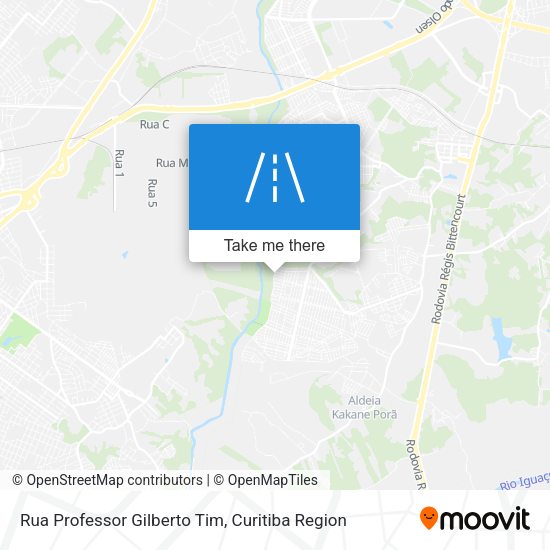 Rua Professor Gilberto Tim map