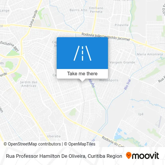 Rua Professor Hamilton De Oliveira map