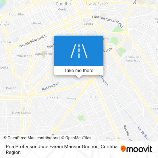 Rua Professor José Farâni Mansur Guérios map