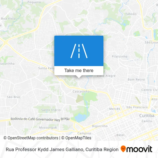 Rua Professor Kydd James Galliano map