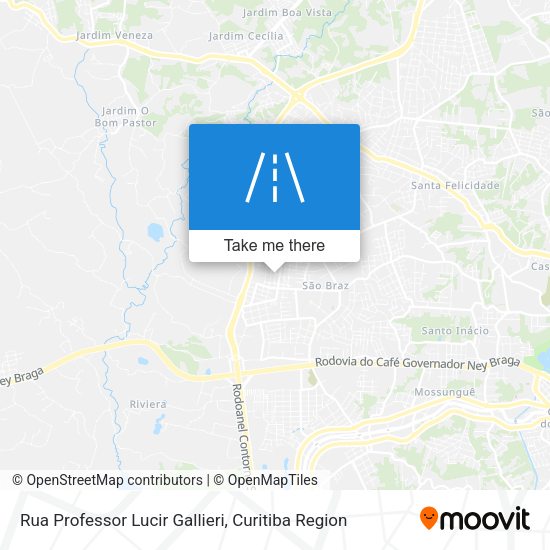 Rua Professor Lucir Gallieri map
