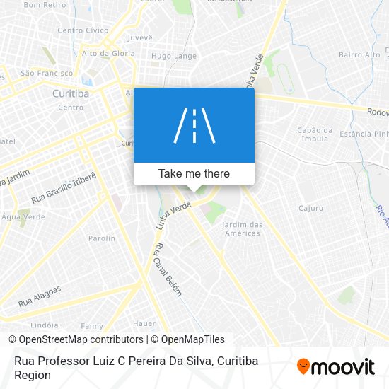 Rua Professor Luiz C Pereira Da Silva map