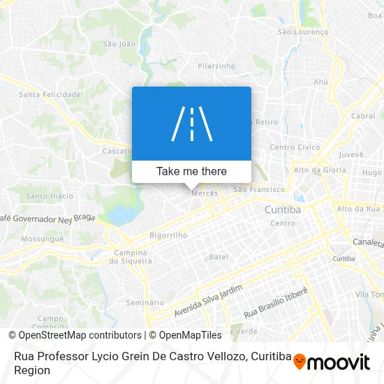 Rua Professor Lycio Grein De Castro Vellozo map