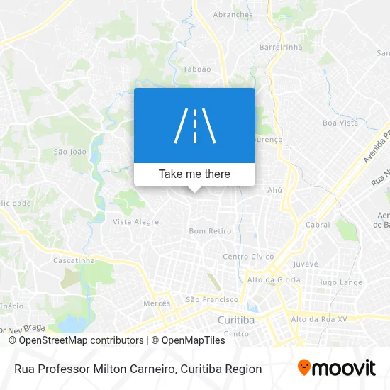 Rua Professor Milton Carneiro map