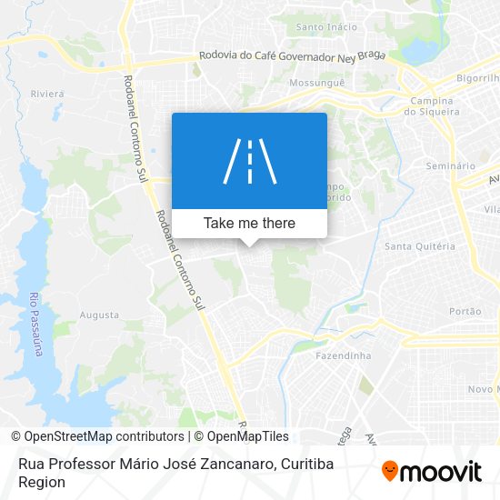 Rua Professor Mário José Zancanaro map