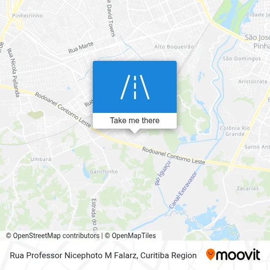 Rua Professor Nicephoto M Falarz map