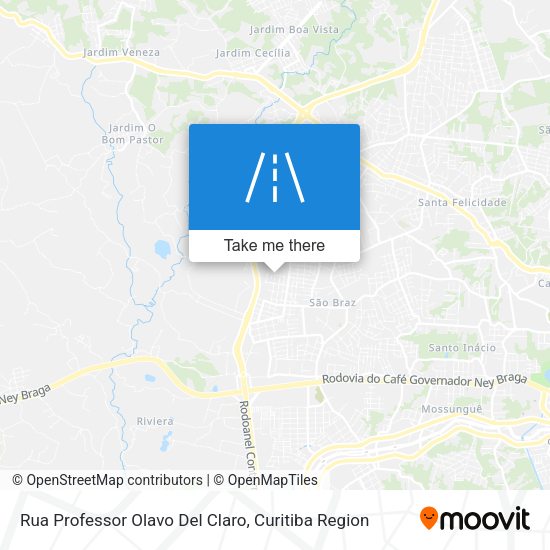 Rua Professor Olavo Del Claro map