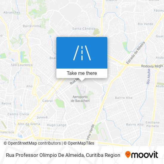 Mapa Rua Professor Olímpio De Almeida