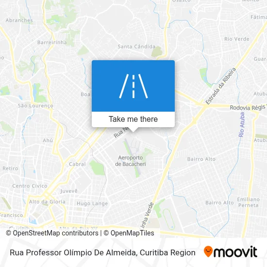 Rua Professor Olímpio De Almeida map