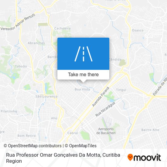 Rua Professor Omar Gonçalves Da Motta map
